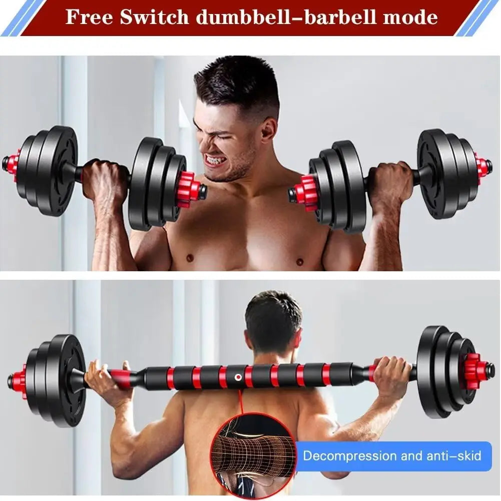 Adjustable Dumbbell And Barbell Set For Home Fitness