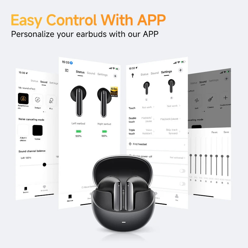 QCY AilyBuds Pro Plus Wireless Earbuds Adaptive ANC LDAC