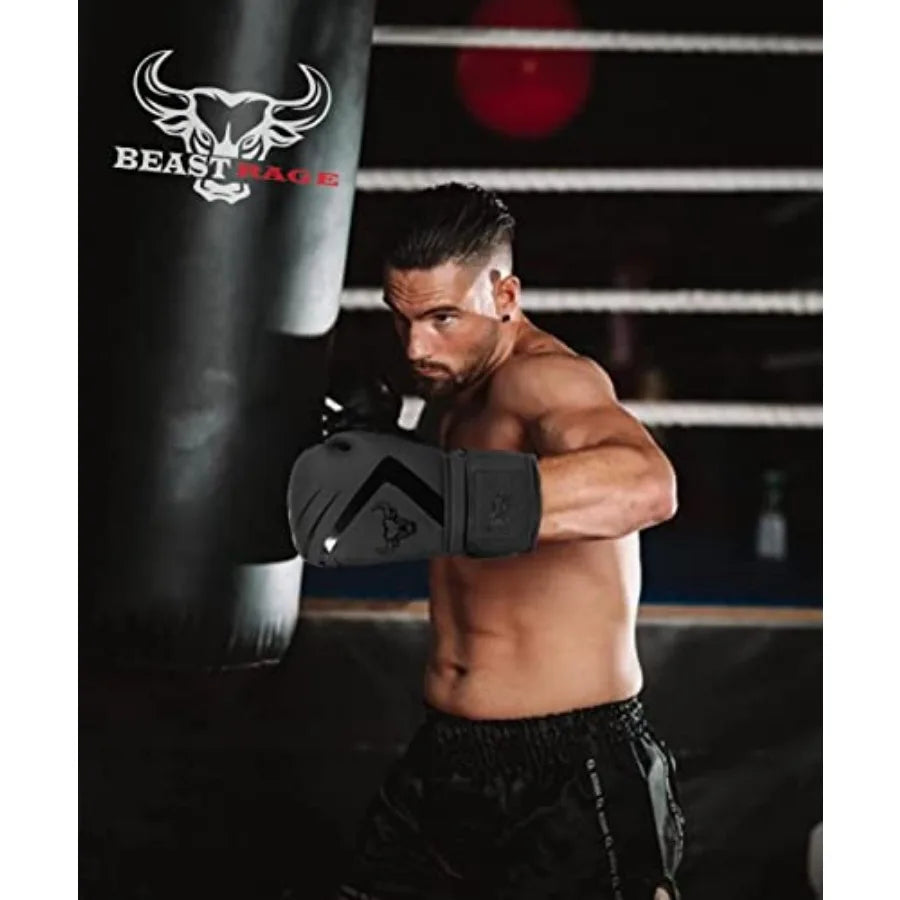 Polyester Boxing Gloves For Muay Thai Kickboxing MMA Training