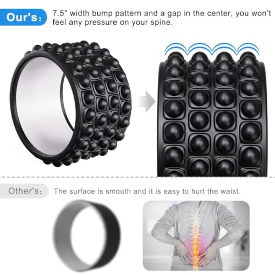 Back Roller Wheel and Foam Roller for Posture Relief