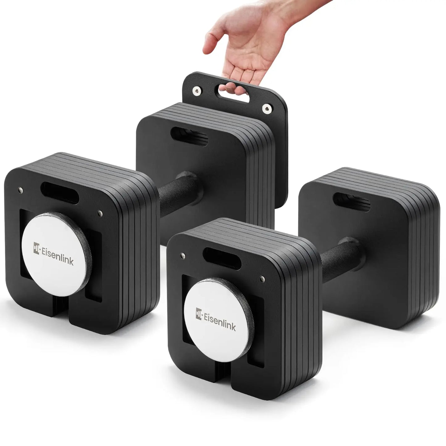 Eisenlink Adjustable Dumbbell Set 50 And 80 Pound Pairs