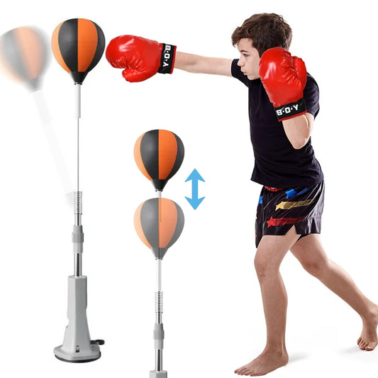 JOCESTYLE Adjustable Boxing Bag Stand With Reflex Ball Set