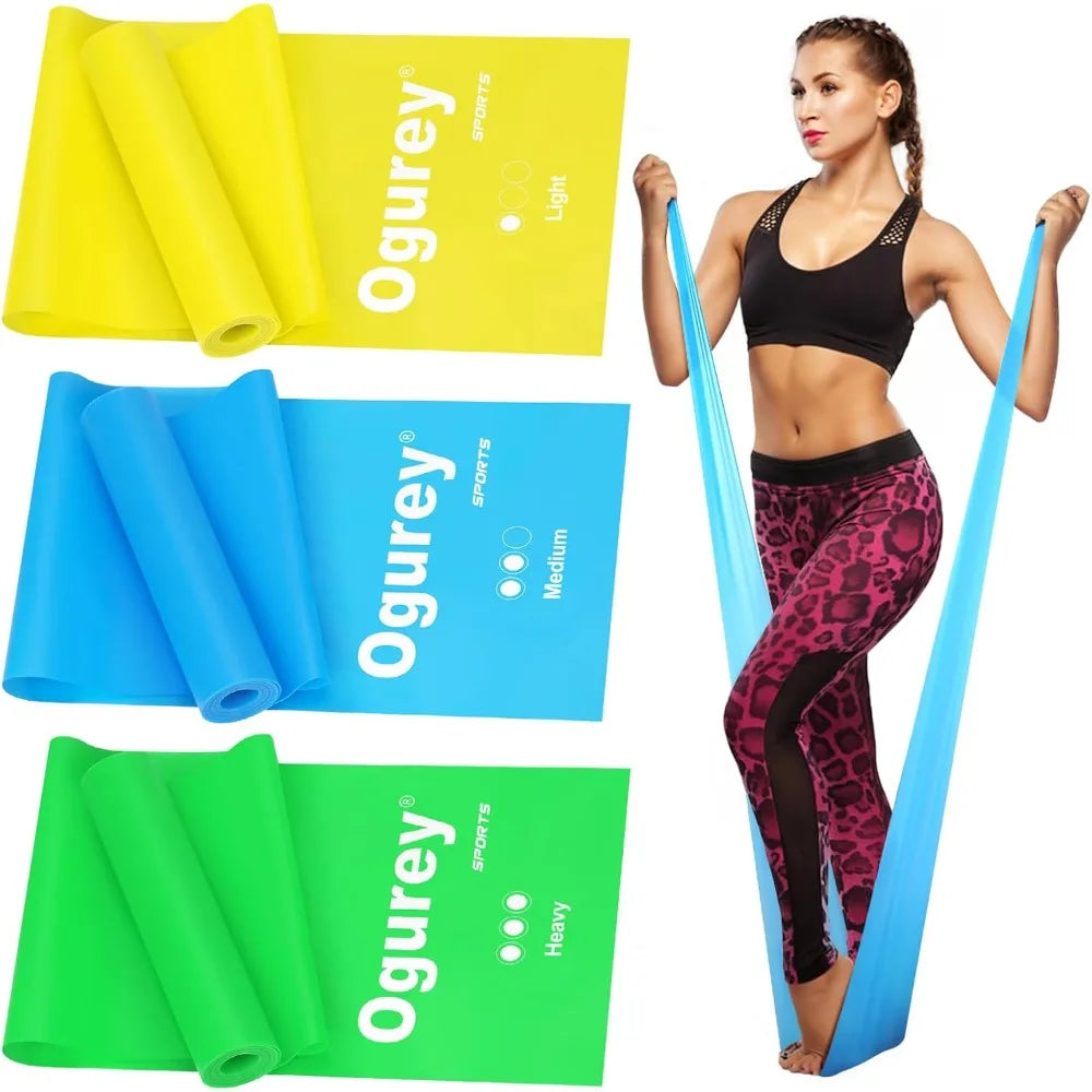 Resistance Bands Set For Strength Training Yoga And Rehab