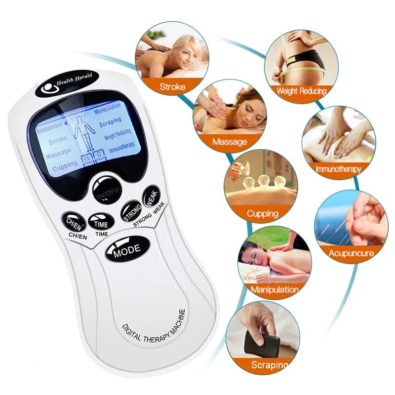 Tens Machine Physiotherapy Muscle Stimulator For Neck Back Pain Relief