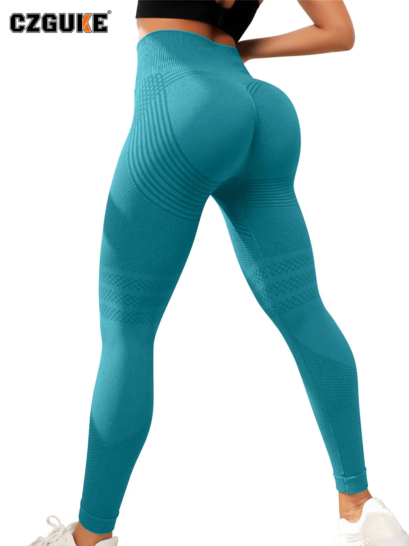 Seamless Knit High Waist Quick Dry Breathable Yoga Leggings High Elastic Training Fitness Pants All Season Women