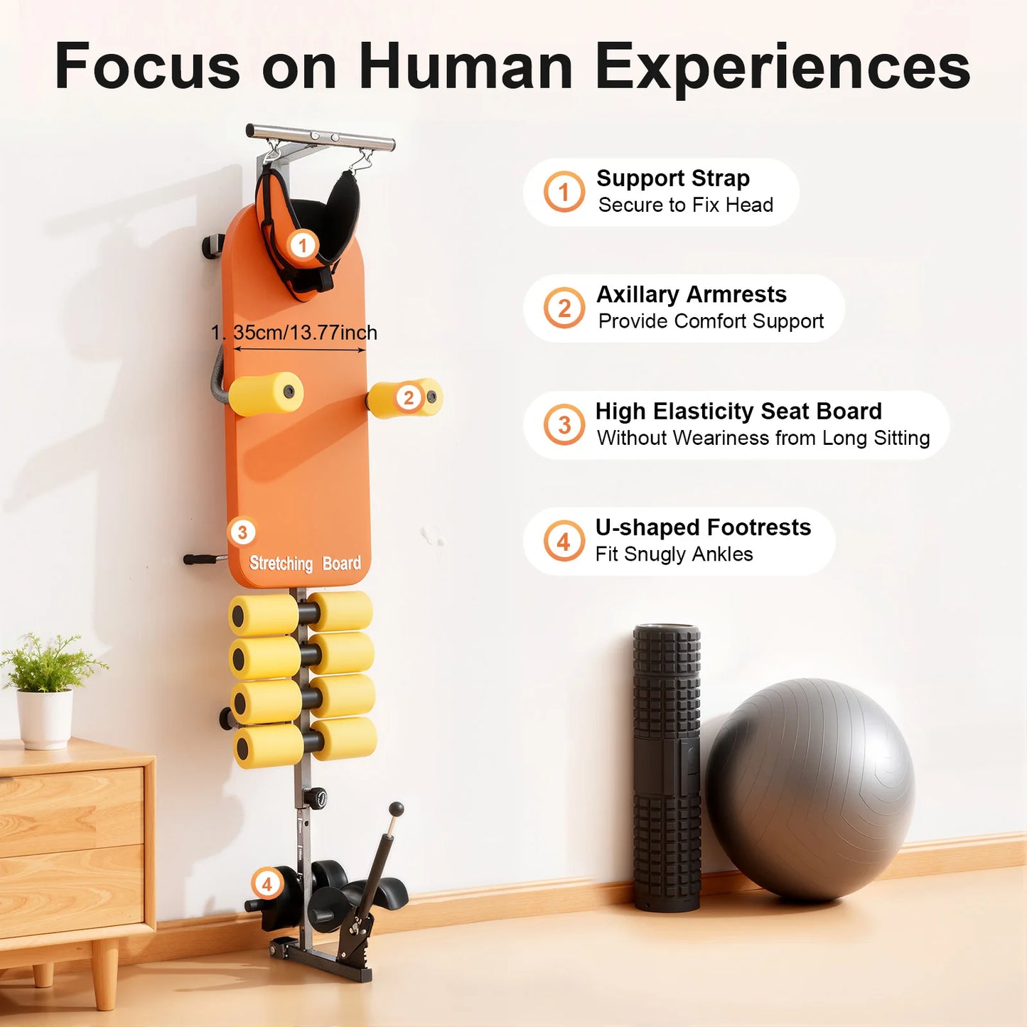 Adjustable Back Stretch Bench for Spinal Decompression and Neck Pain