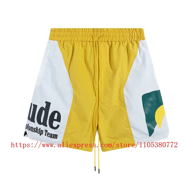 Men's Casual Shorts Elastic Waist Drawstring Zip Pocket Summer Street