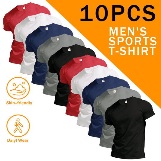 Men's Sport Short Sleeve Round Neck Tee Pack