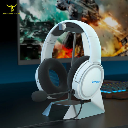 BINNUNE Gaming Headset With Mic For PS4 PS5 Xbox PC
