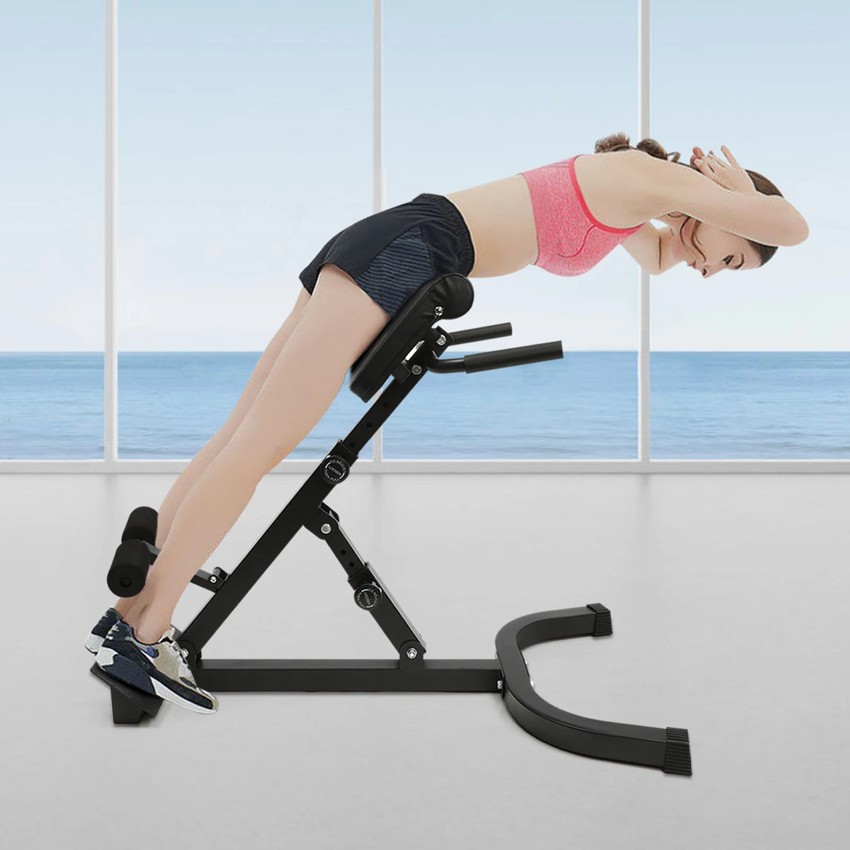 Roman Chair Back Extension Machine Abdominal Strength Training Fitness Gear