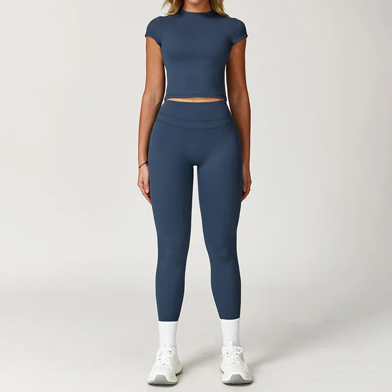Women's Yoga Set Fitness Tracksuit With Sports Bra And Leggings