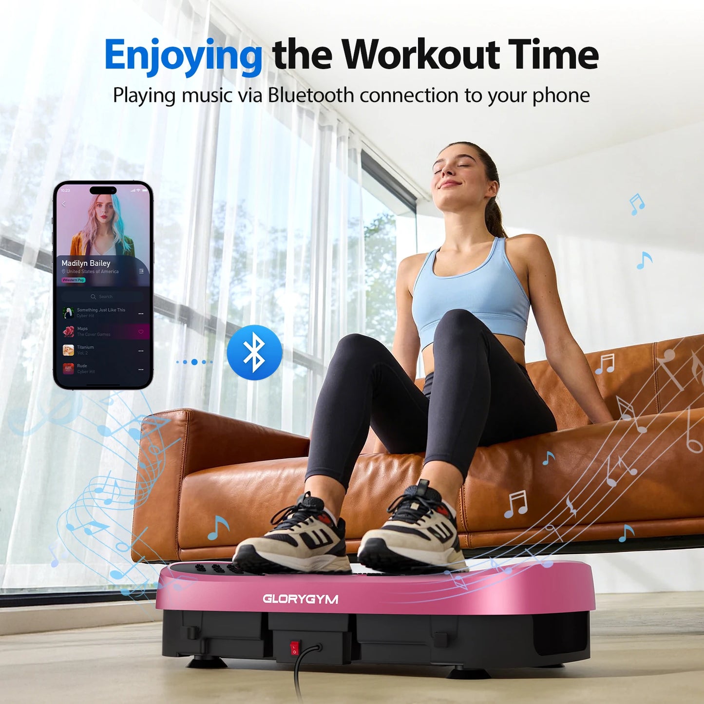Magnetic Vibration Plate Exercise Machine For Home Gym Fat Burning