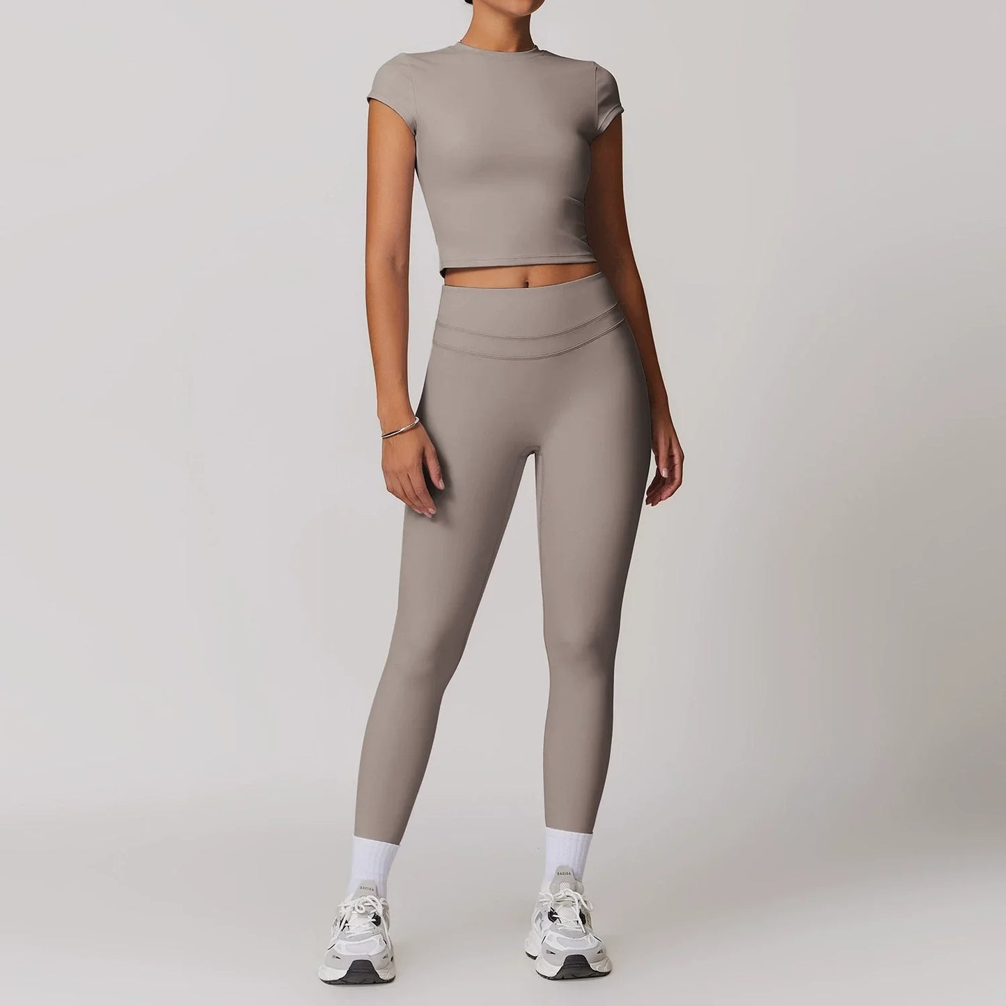 Women's Yoga Set Fitness Tracksuit With Sports Bra And Leggings