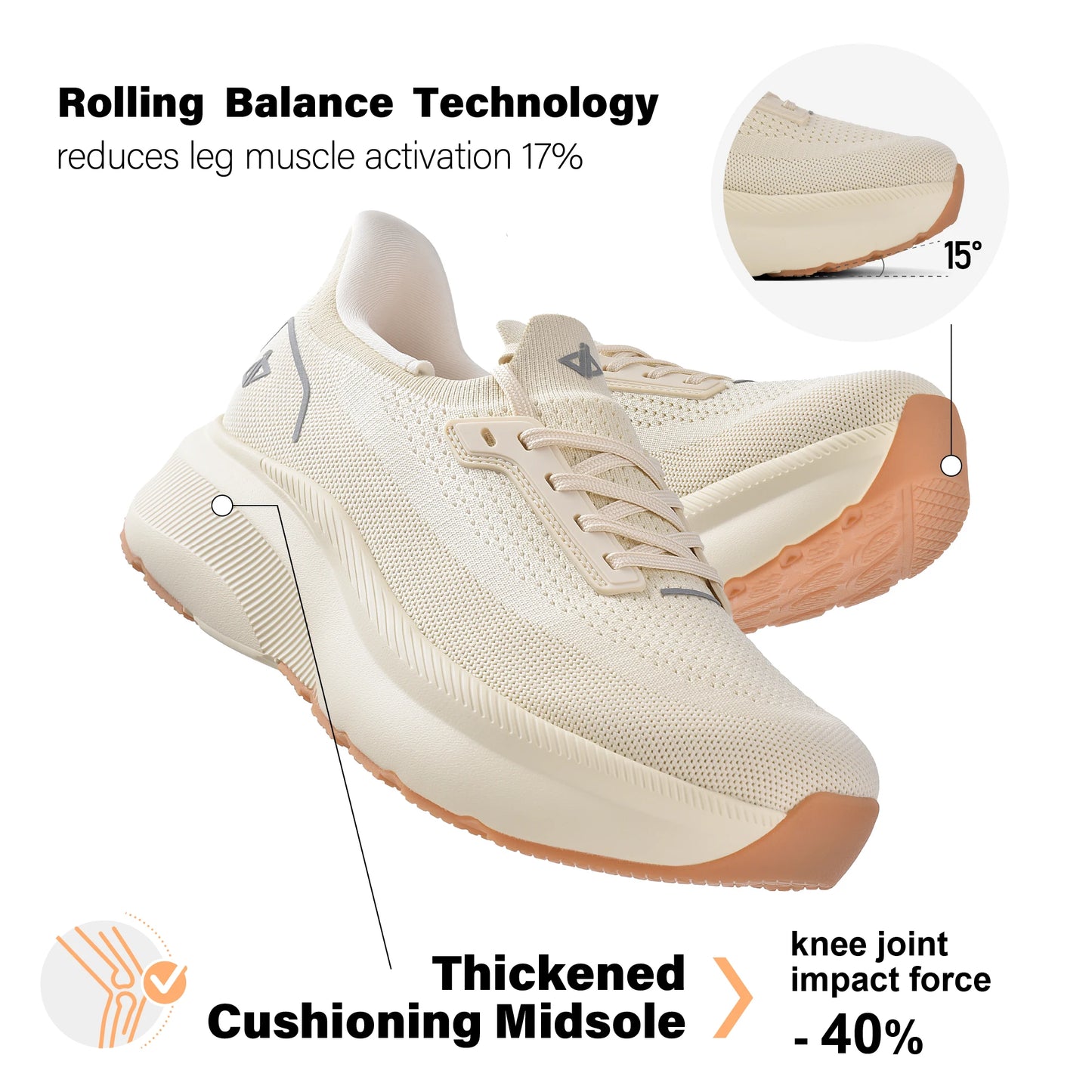 Women's Wide Toe Box Slip-On Sneakers With Arch Support