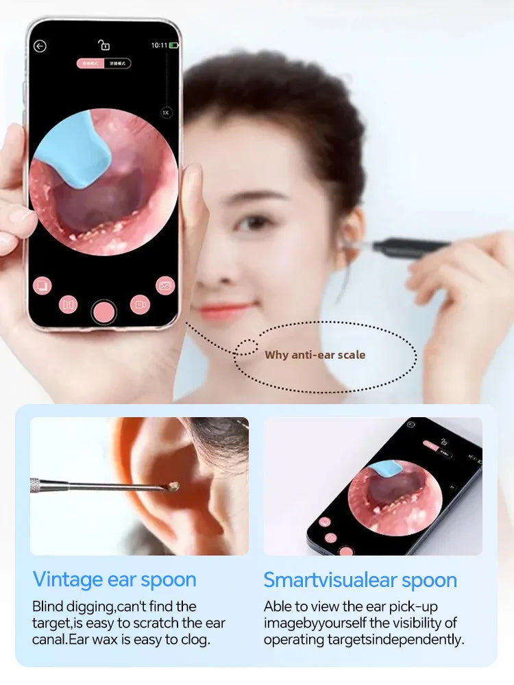 Visual Ear Wax Cleaner Endoscope With 5M Camera Ear Care