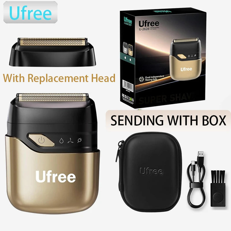 Ufree Foil Shaver For Men Electric Razor Rechargeable With 4 Floating Blades