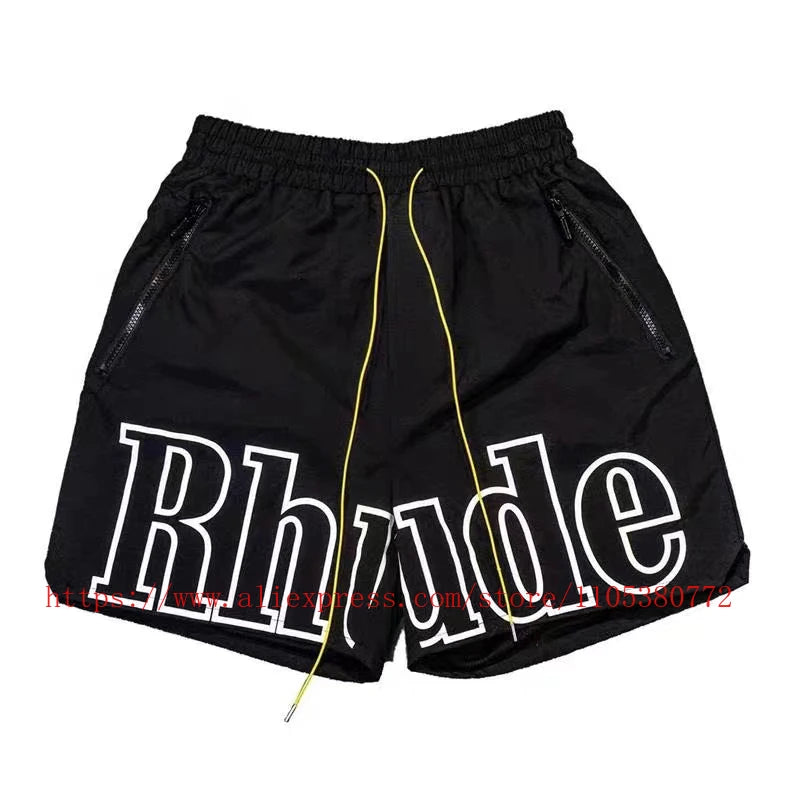 Men's Casual Shorts Elastic Waist Drawstring Zip Pocket Summer Street