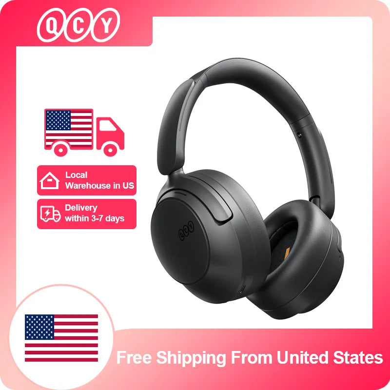 QCY H3S Over Ear Headphones HiRes LDAC Spatial Sound Bluetooth ANC