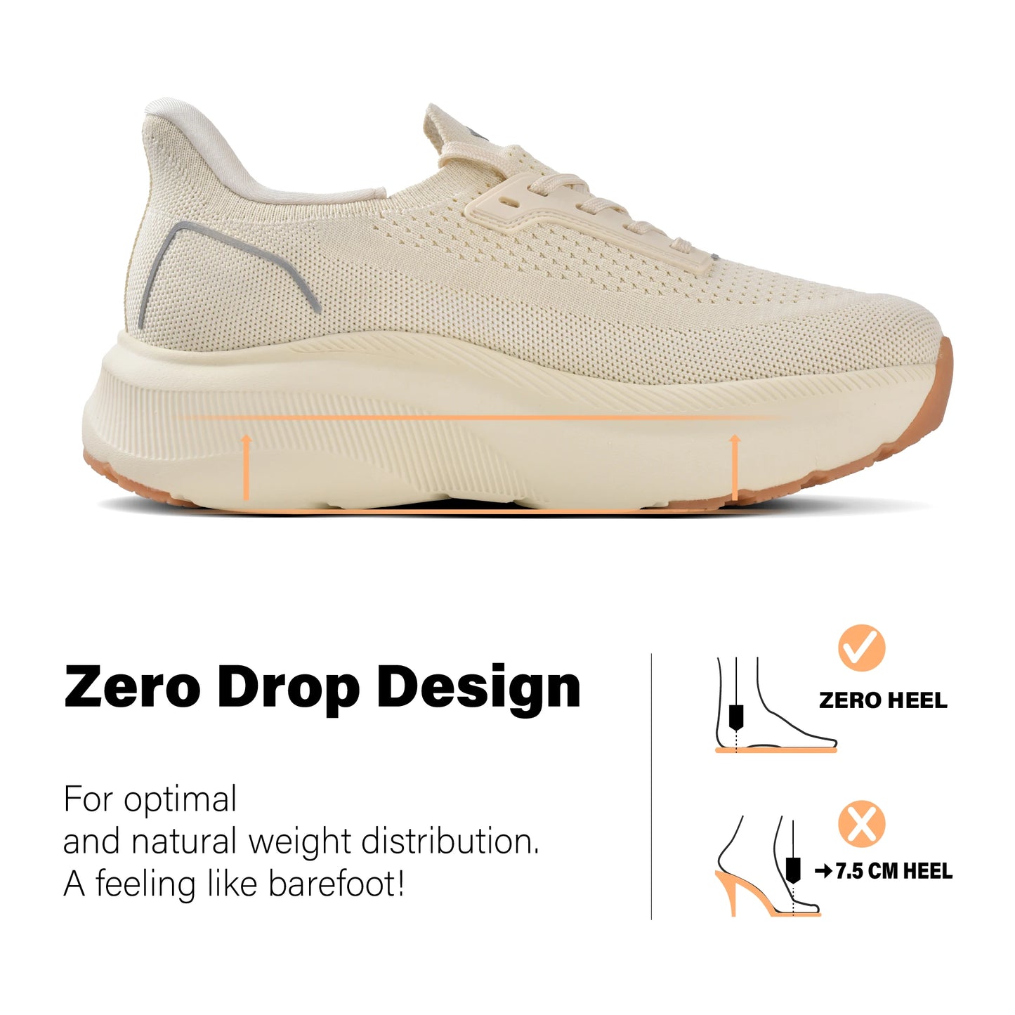 Women's Wide Toe Box Slip-On Sneakers With Arch Support