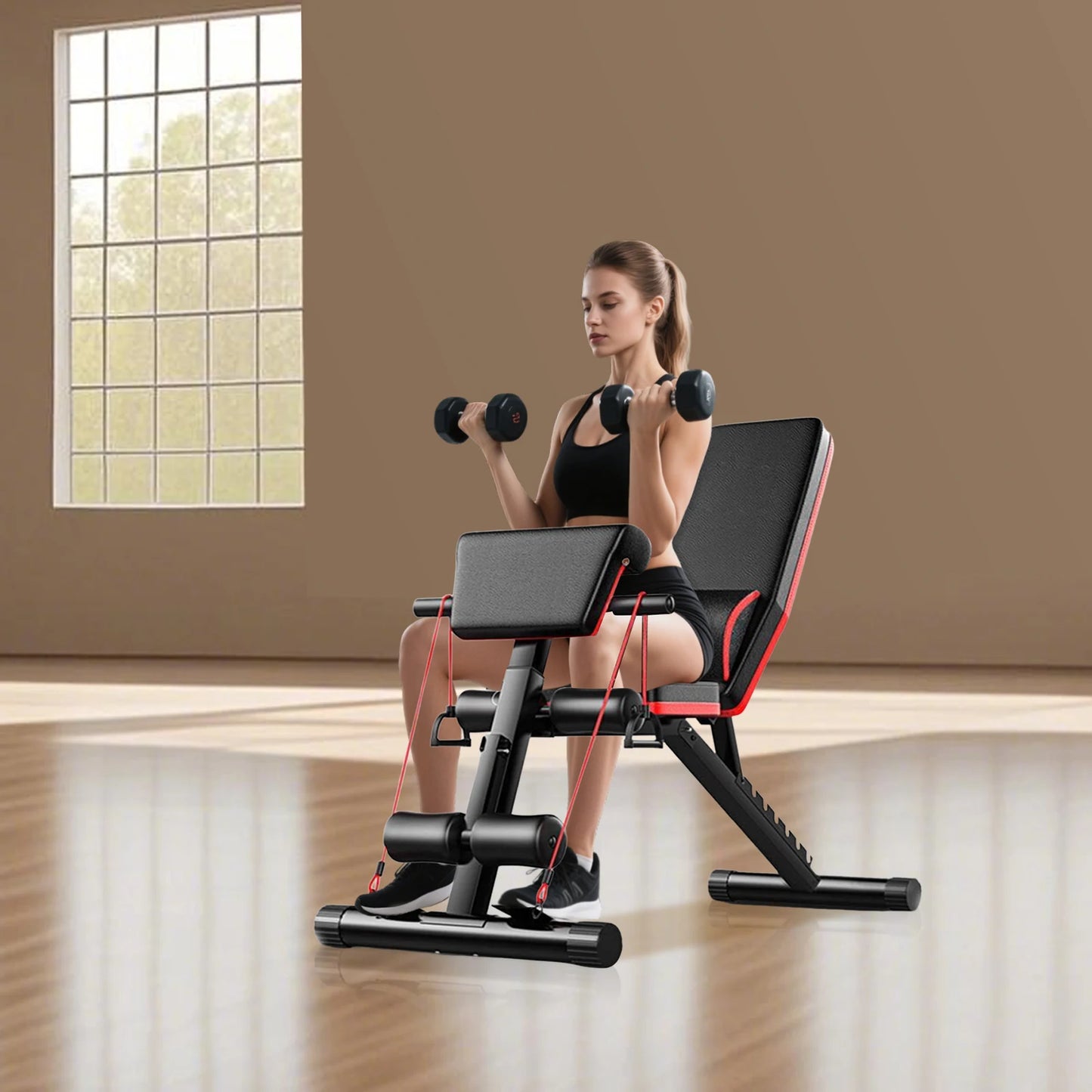 Adjustable Fitness Bench For Strength Training And Abdominal Workouts