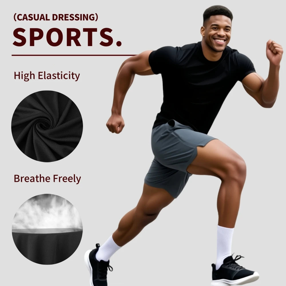 Men's Sport Short Sleeve Round Neck Tee Pack