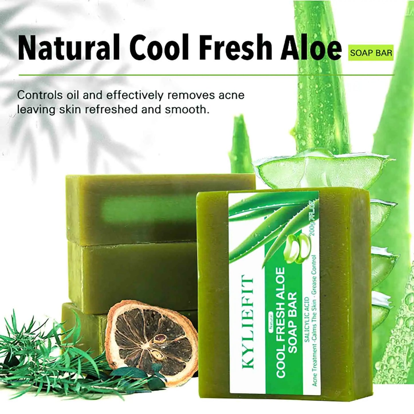 AILKE Aloe Vera Whitening Soap For Radiant Skin And Acne