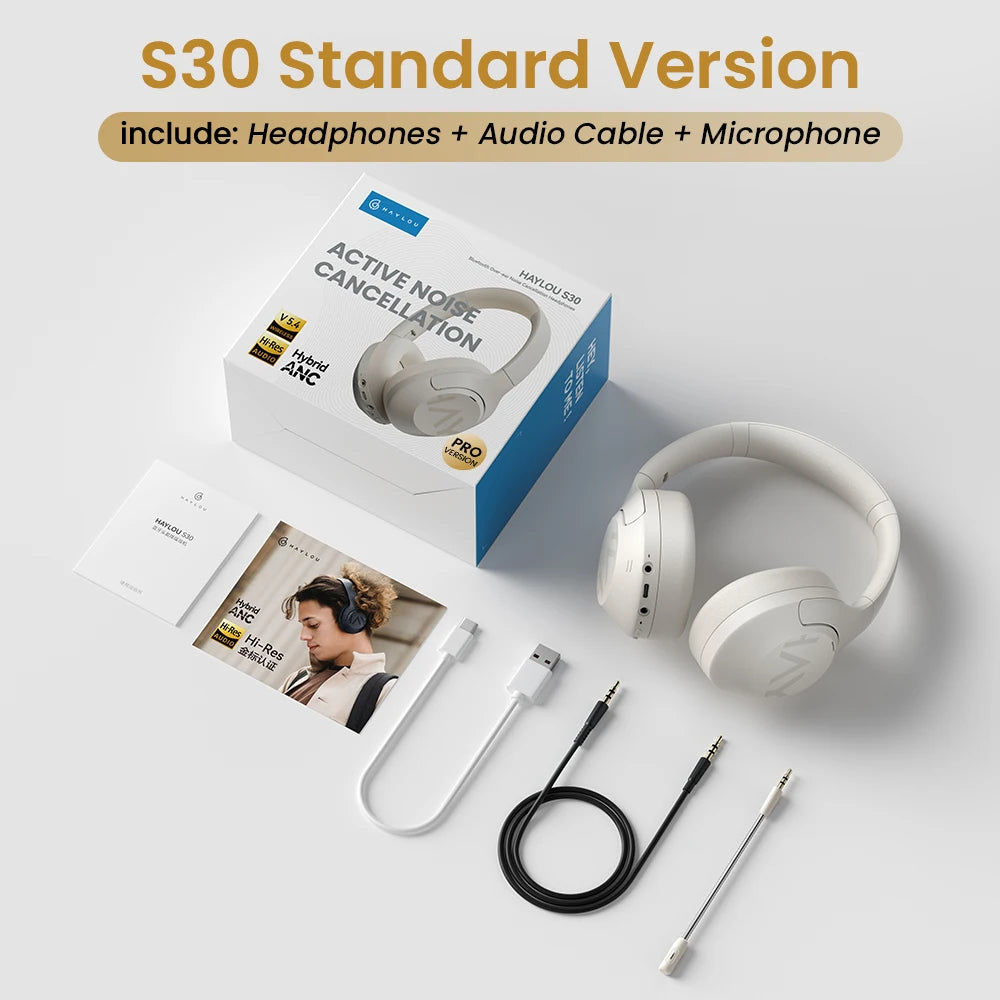 Haylou S30 ANC Wireless Headphones Bluetooth Five Point Four HiRes