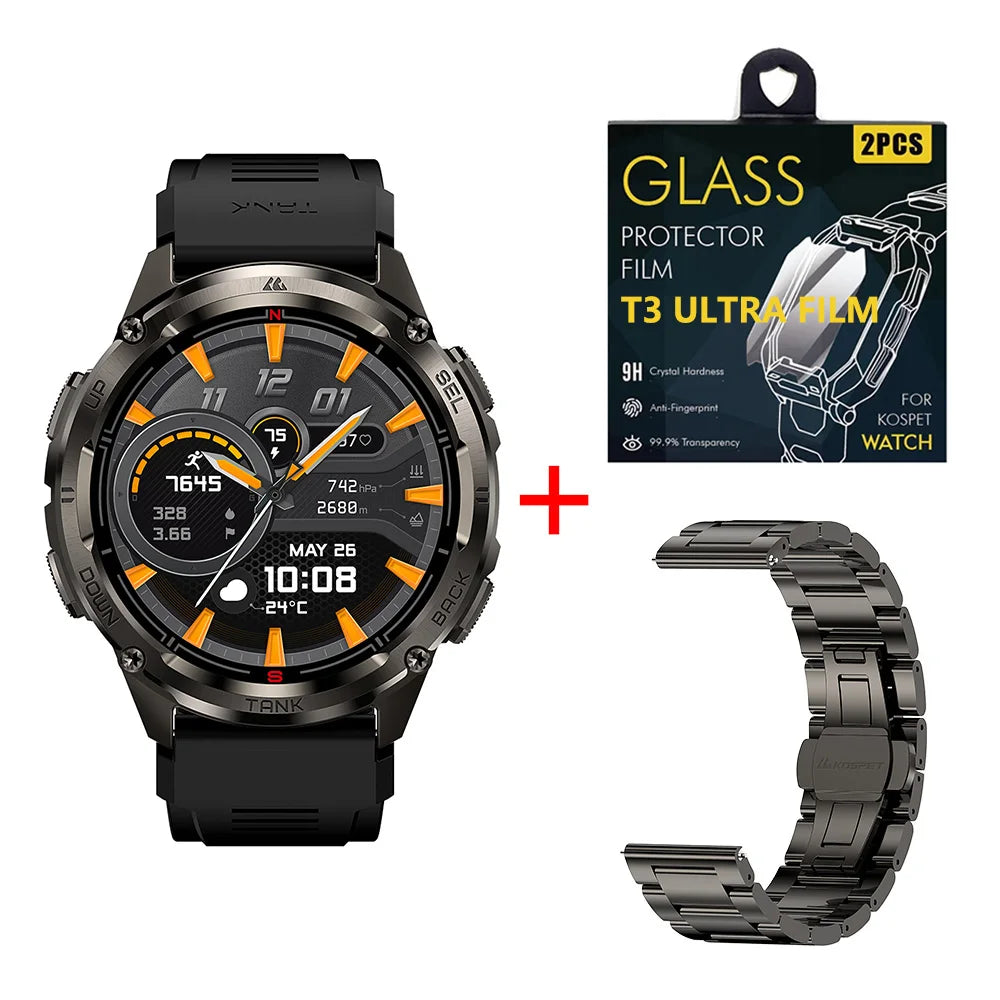 KOSPET Tank T3 Ultra 2 GPS Smartwatch Altimeter Barometer