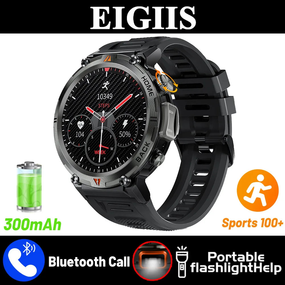 EIGIIS KE3 Smartwatch Men Bluetooth Health Monitor Full Touch Screen