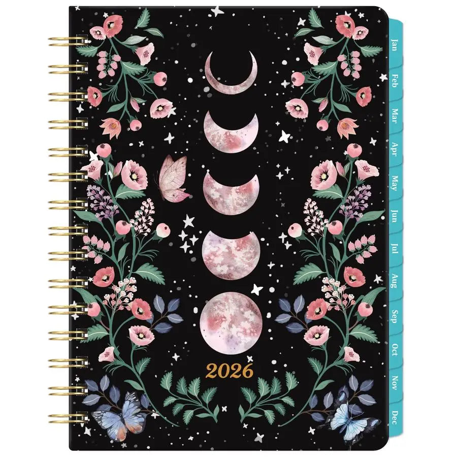 Planner Weekly and Monthly with Tabs Back Pocket Thick Paper