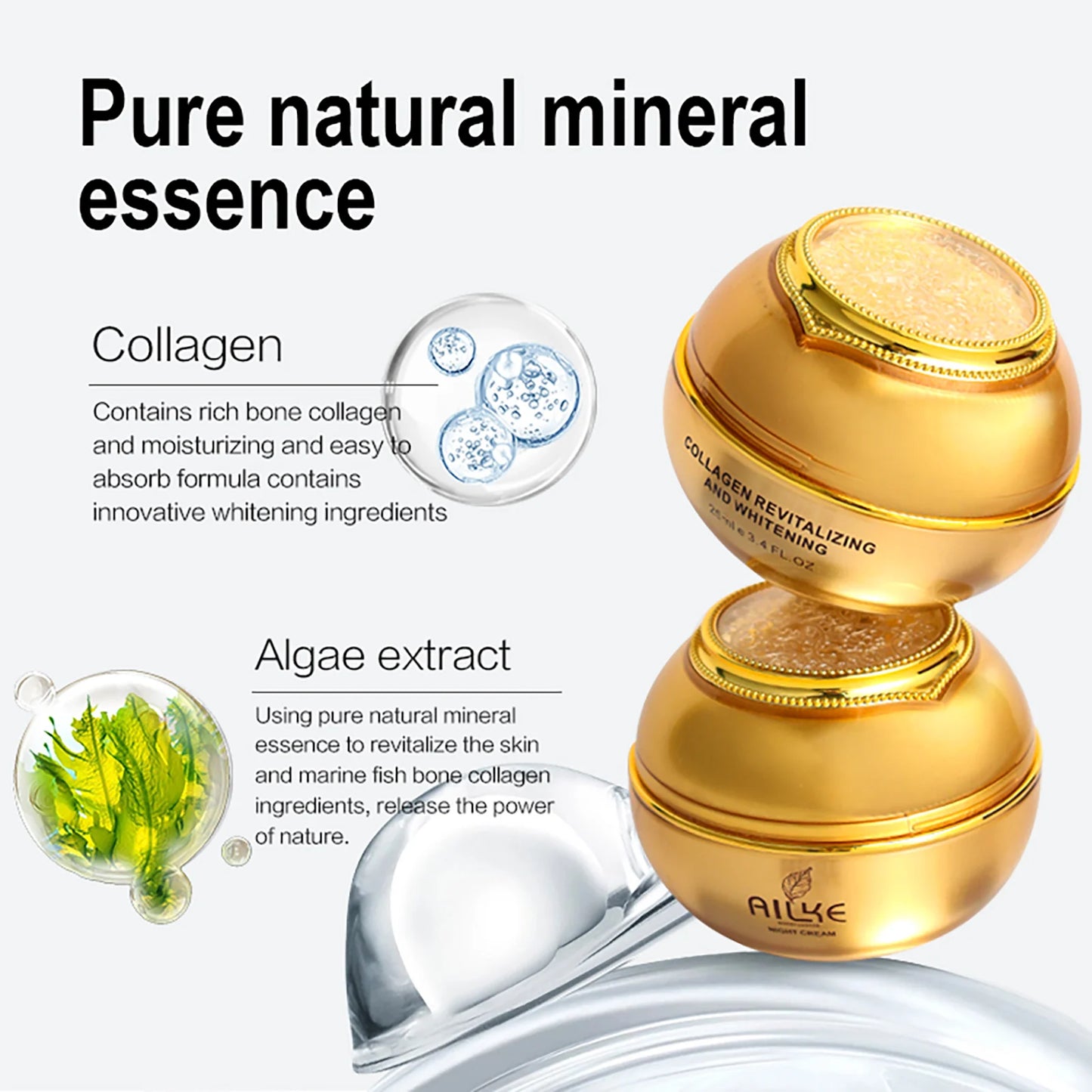 AILKE Dark Spots Whitening Facial Cream With Collagen Wrinkles