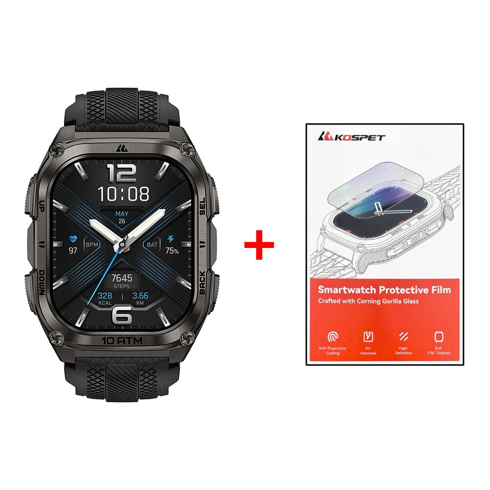 KOSPET Tank M4 Smart Watch With GPS Maps 10ATM Waterproof