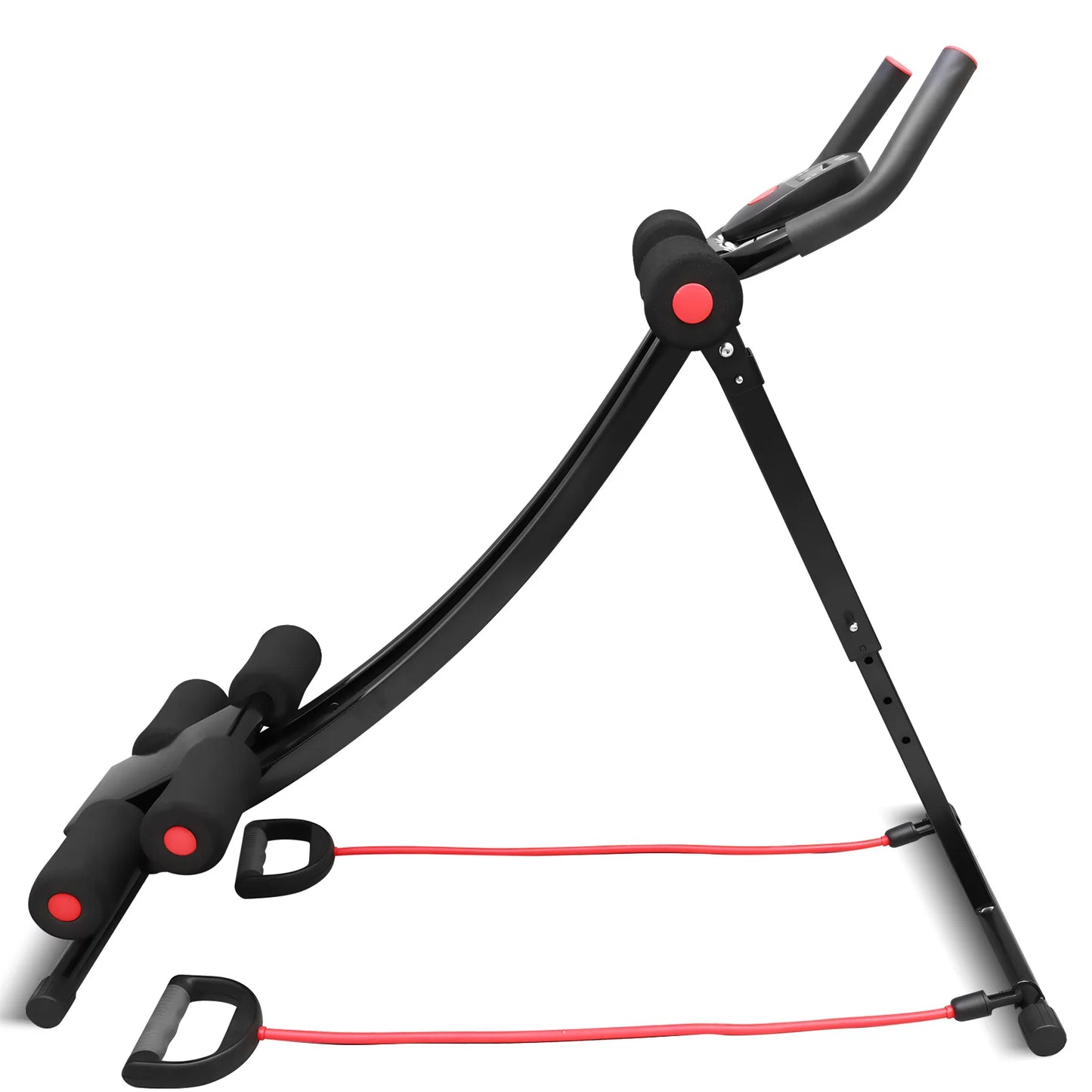 Foldable Ab Machine For Home Gym Core Trainer LCD Display