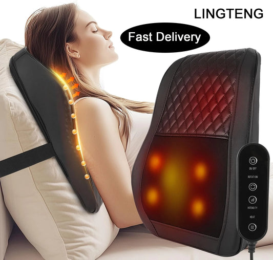 LINGTENG Wireless Back Neck Shoulder Leg Massager USB Rechargeable