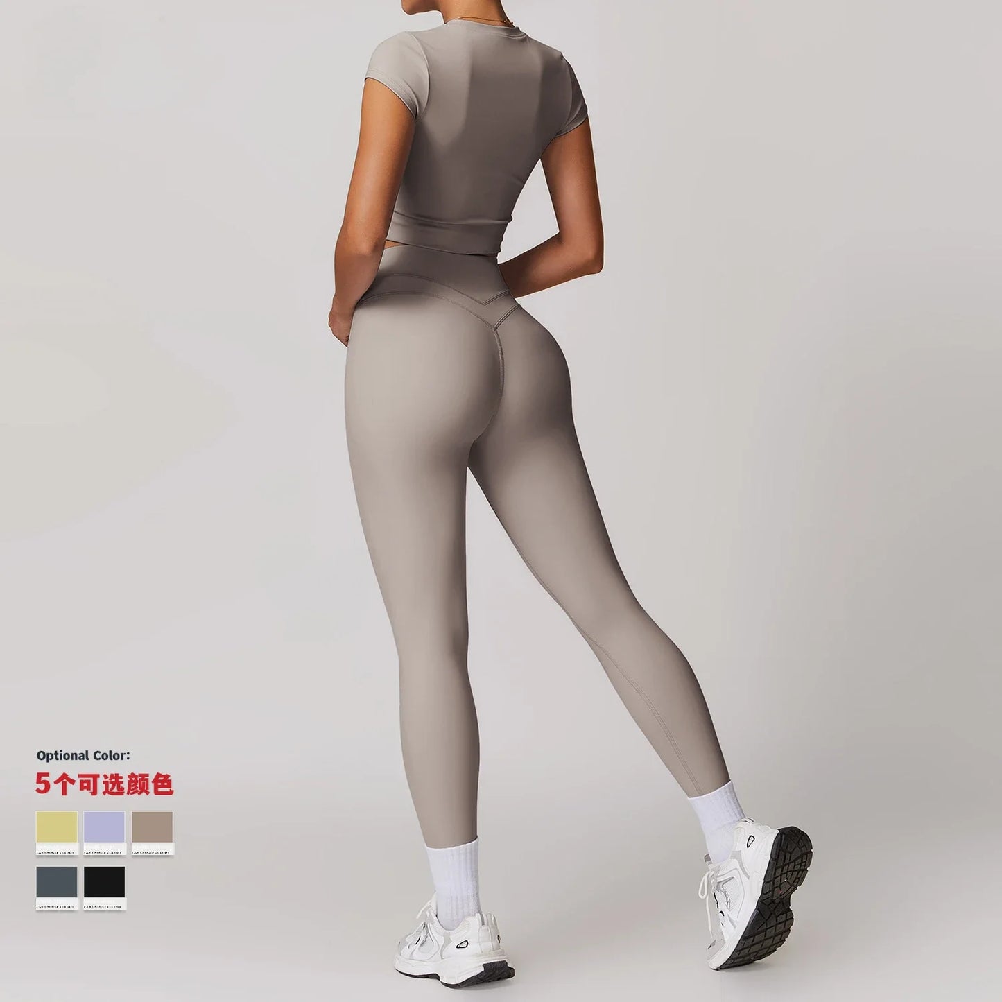 Women's Yoga Set Fitness Tracksuit With Sports Bra And Leggings