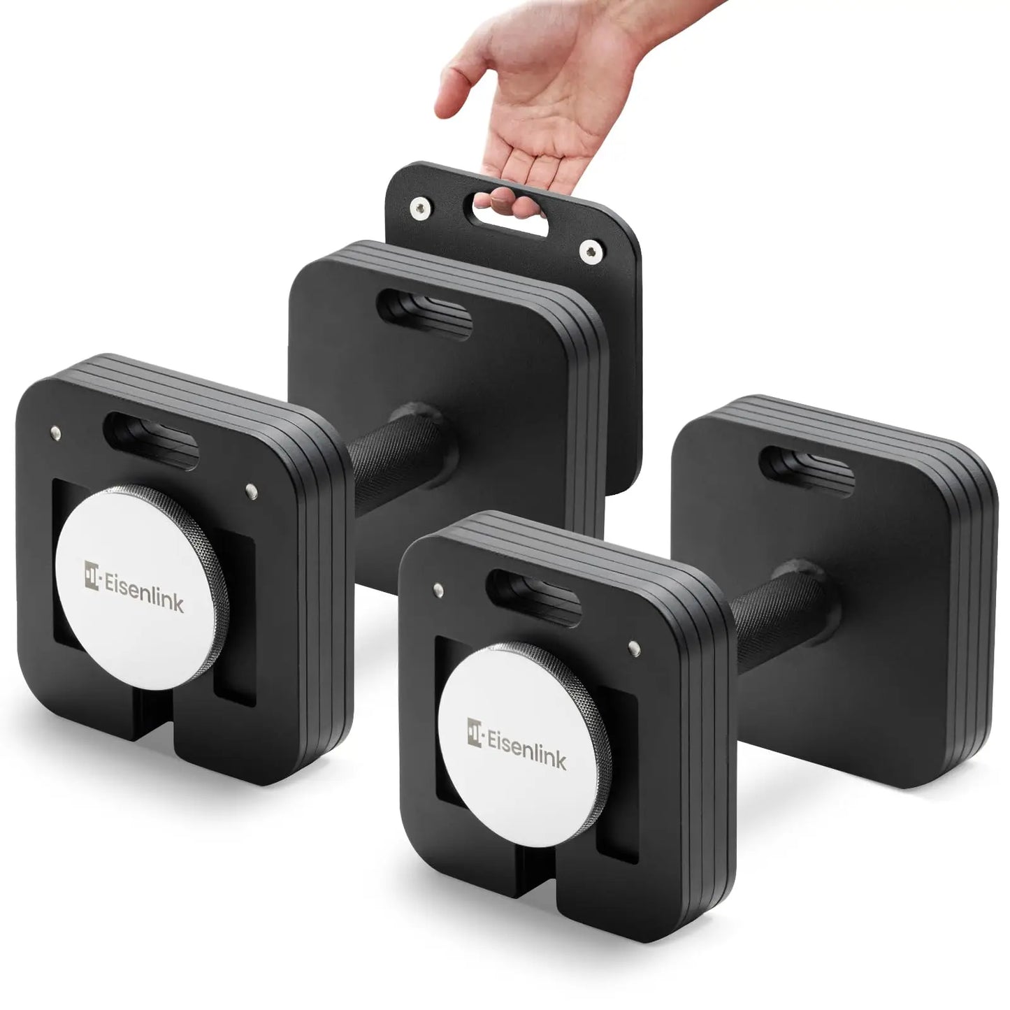 Eisenlink Adjustable Dumbbell Set 50 And 80 Pound Pairs