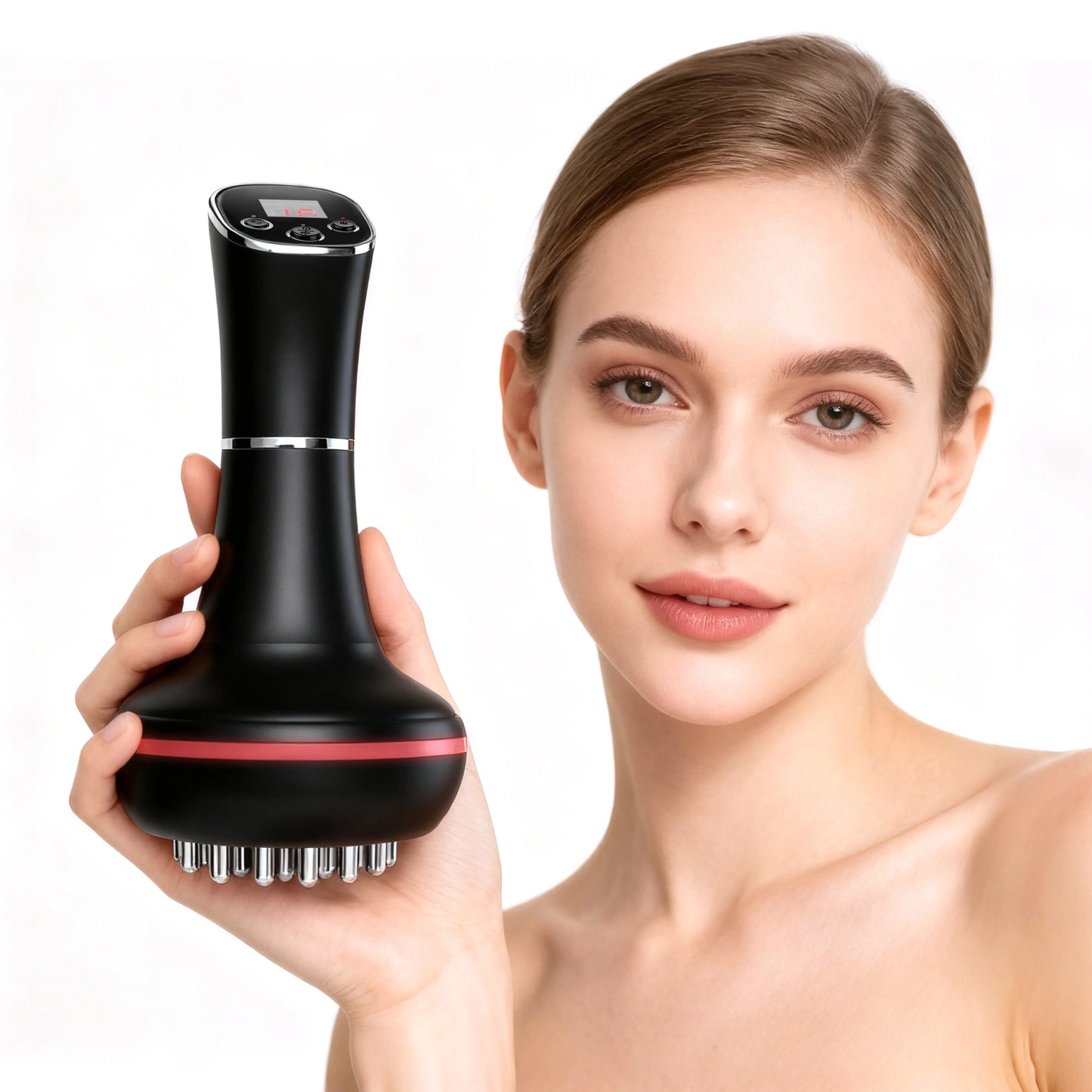 Aedwdpe Handheld Electric Meridian Massage Brush For Gua Sha