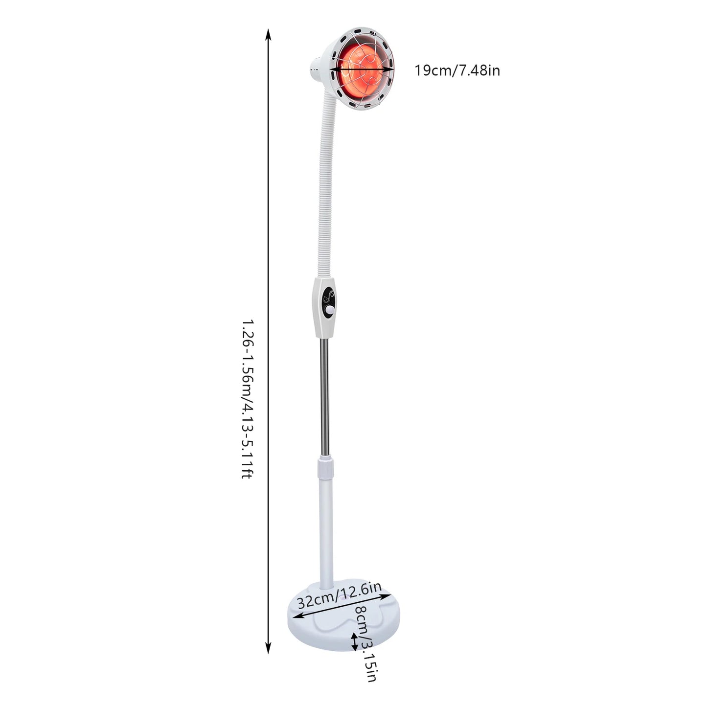 275W Adjustable Infrared Heat Lamp For Muscle And Joint Pain
