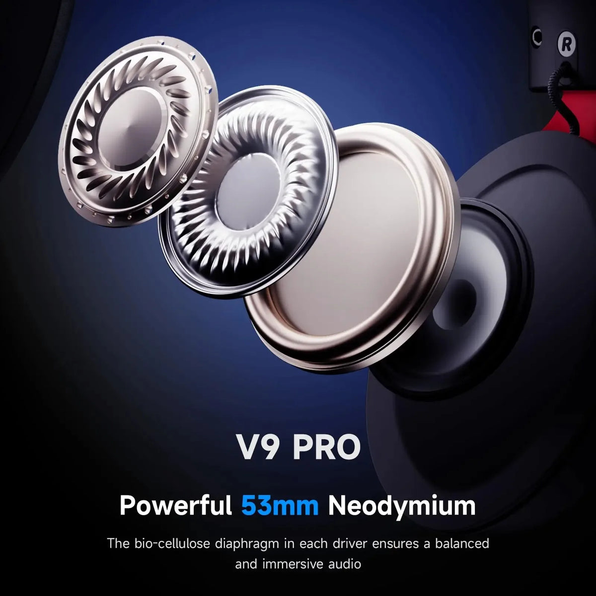 MCHOSE V9 Pro Wireless Gaming Headset With Surround Sound
