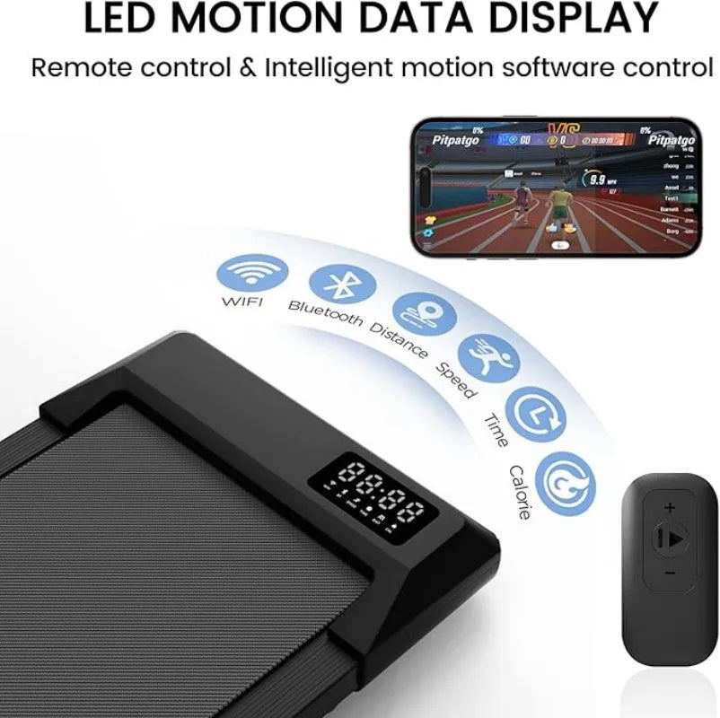 Superun Two In One Home Office Treadmill With App Control