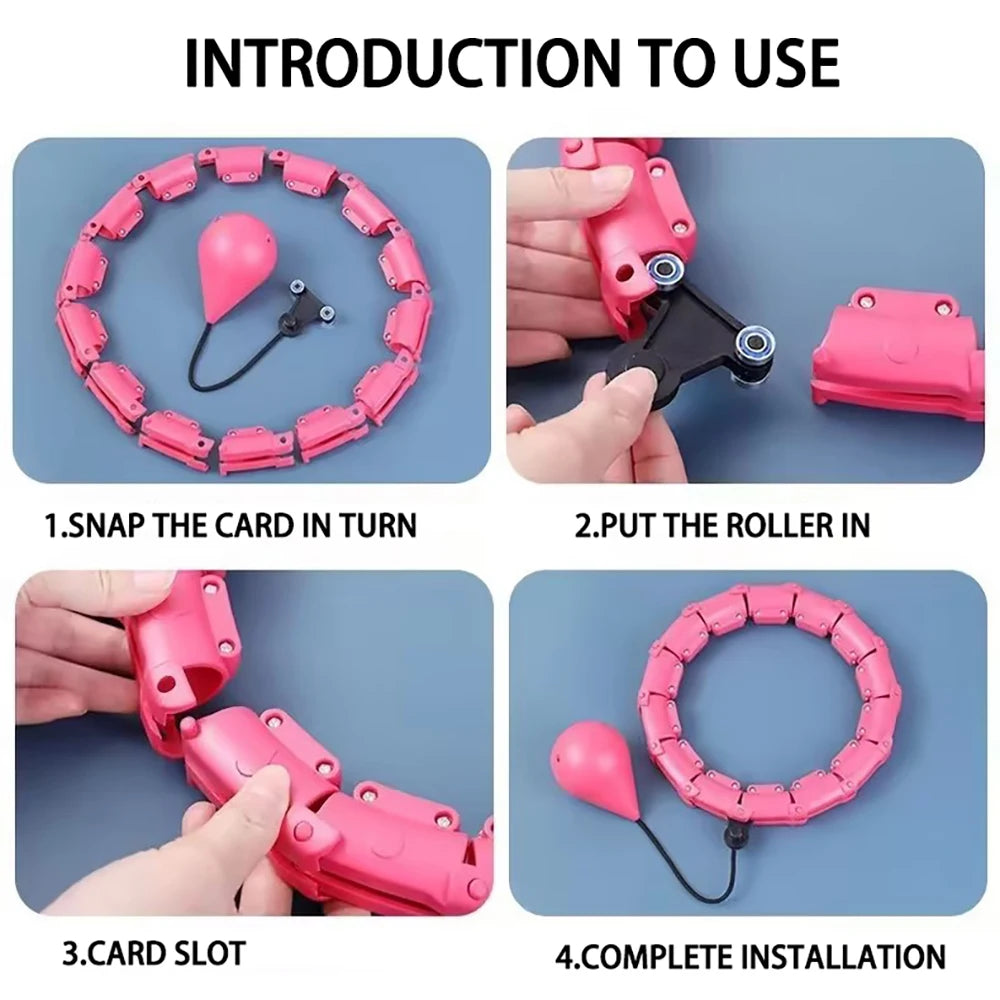 Weighted Fitness Circle Hoops For Adults 2 In 1 Adjustable