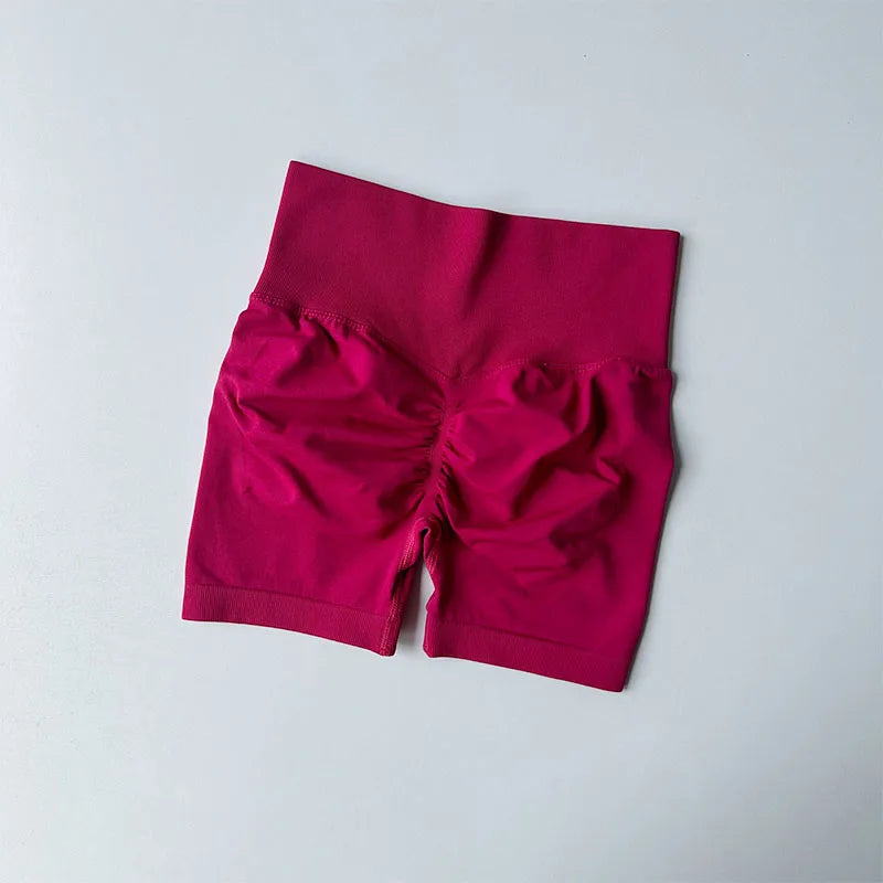 SKINOFSKIN Peach Hip Lifting Sports Shorts Women High Waist