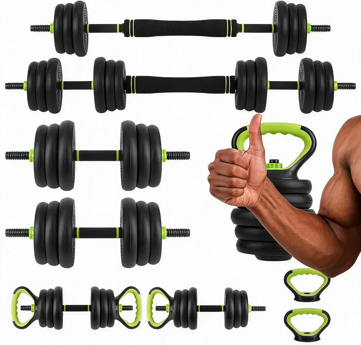 HiMISS Adjustable Dumbbell Set For Home Gym Fitness Training