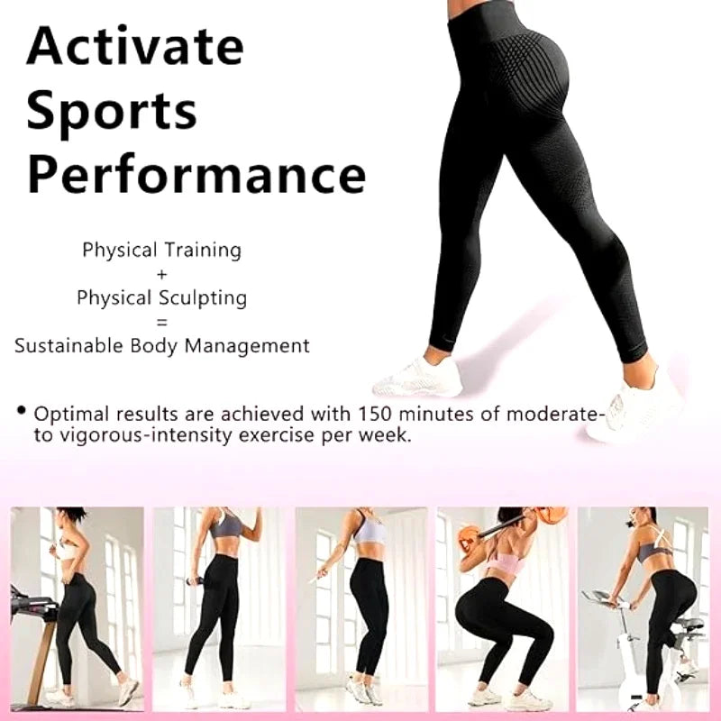 Women Compression Leggings Cellulite Slimming Leggings High Waist Seamless Yoga Fitness Redefine Your Silhouette Sport Pants