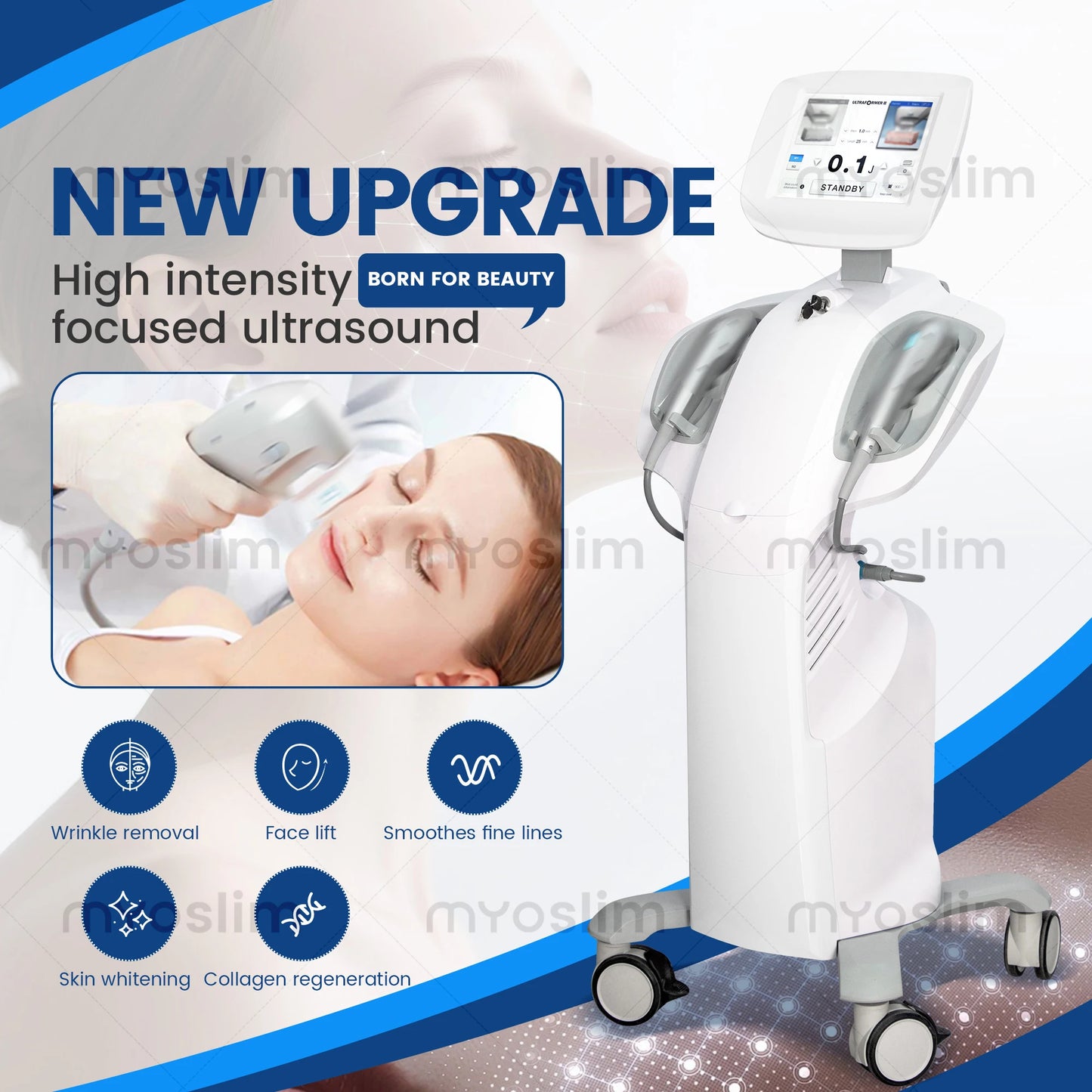 MYOSLIM Vertical Vacuum Fat Dissolving Slimming and Lifting Device