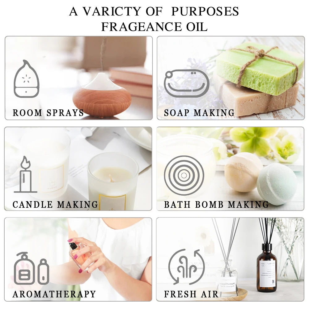 PHATOIL Lavender Jasmine Vanilla Sandalwood Essential Oils For Diffuser