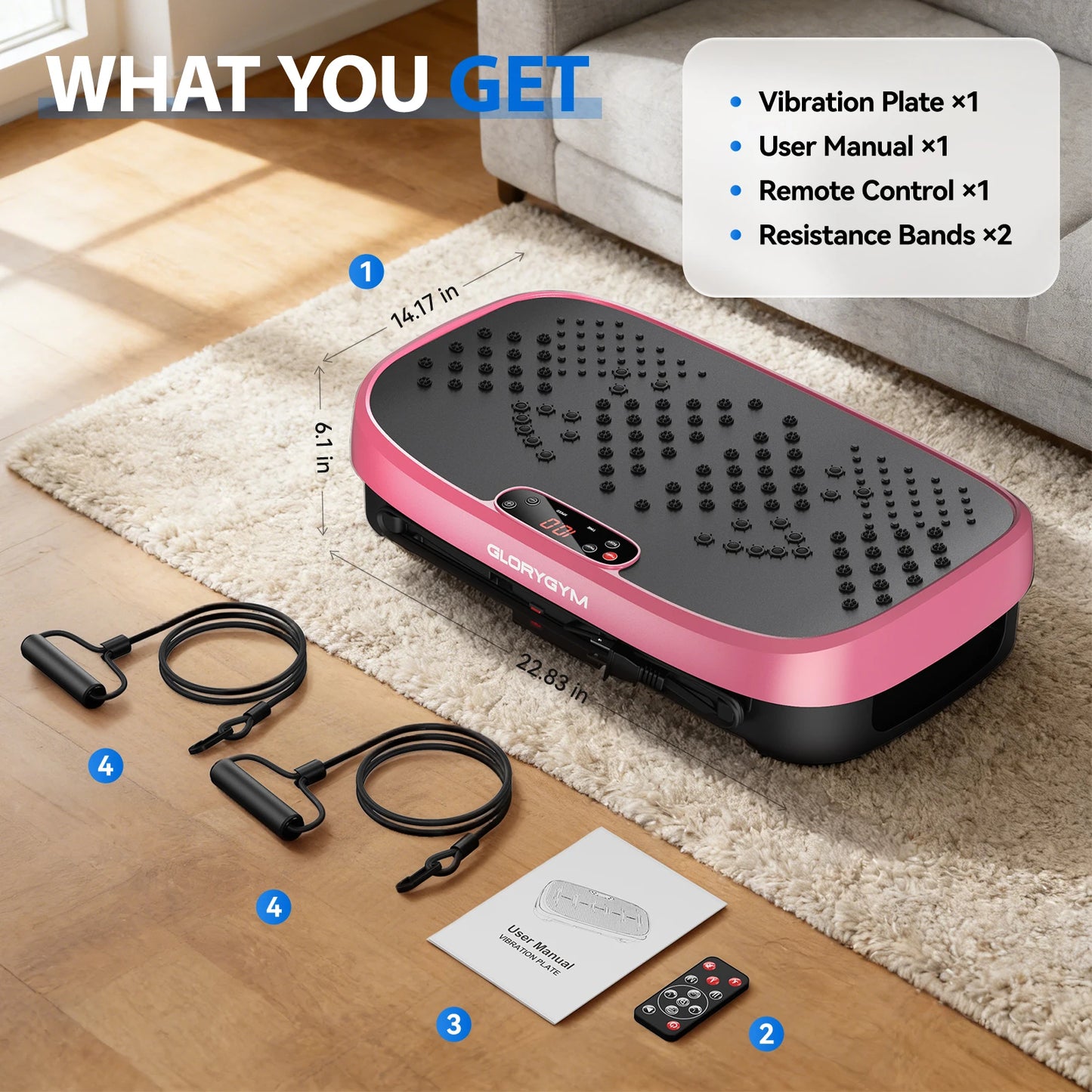 Magnetic Vibration Plate Exercise Machine For Home Gym Fat Burning
