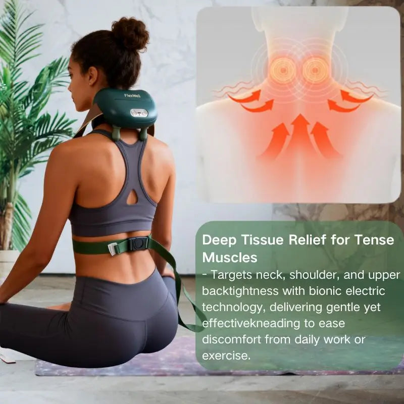 Shoulder Neck Massager With Heat Therapy And Kneading Relief