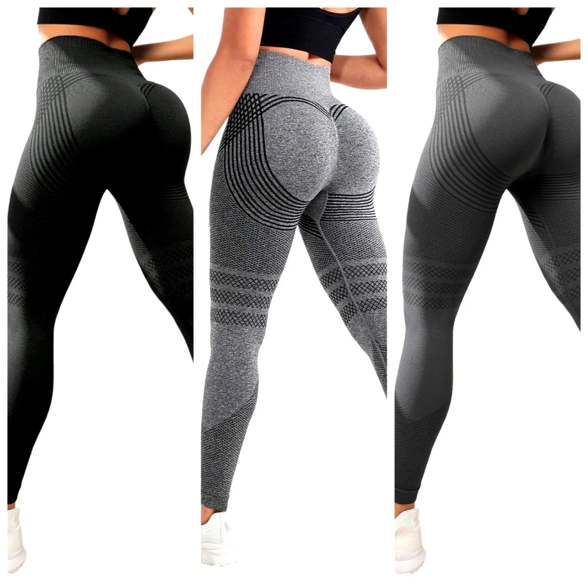 Women Compression Leggings Cellulite Slimming Leggings High Waist Seamless Yoga Fitness Redefine Your Silhouette Sport Pants