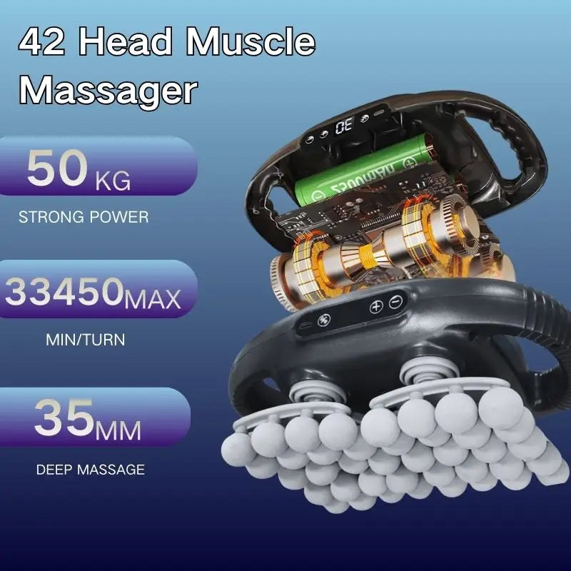 Massager 40-Head For Shoulder Neck Back Leg Pain Relief